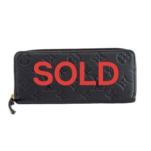 LOUIS VUITTON Portefeuille Clmence Noir Monogram Empreinte - 492-052025